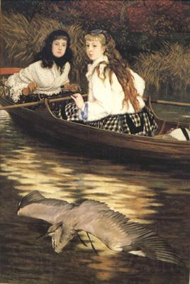 James Tissot On the Thames a Heron (nn01) Spain oil painting art
